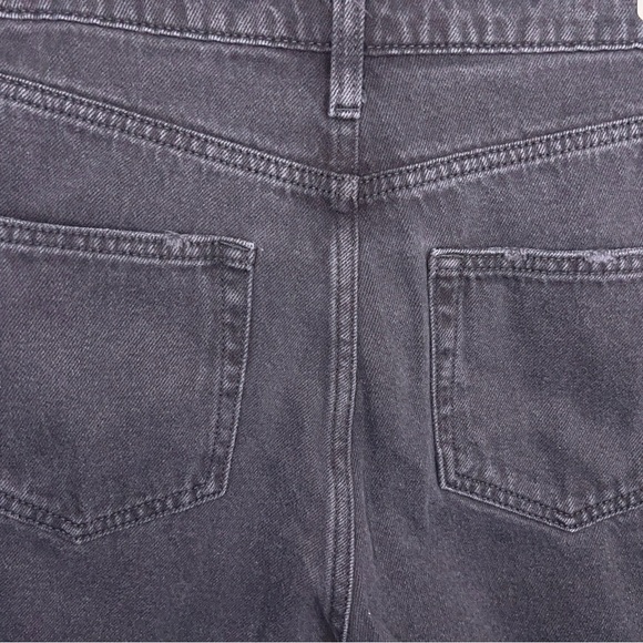 Size 6 Wild Fable Black Cutoff Style Denim Shorts Classic Goth Punk Fringe - Picture 5 of 9